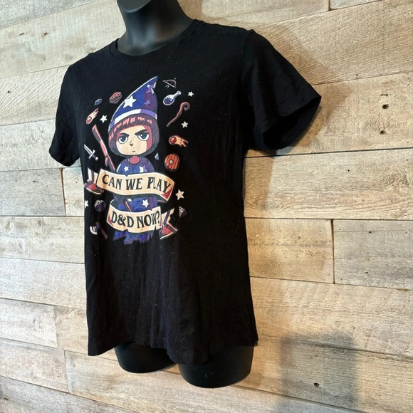 🛍️3/$30 Tee Fury women’s black “can we play D&D now?” t-shirt size XXXL - Picture 2 of 5